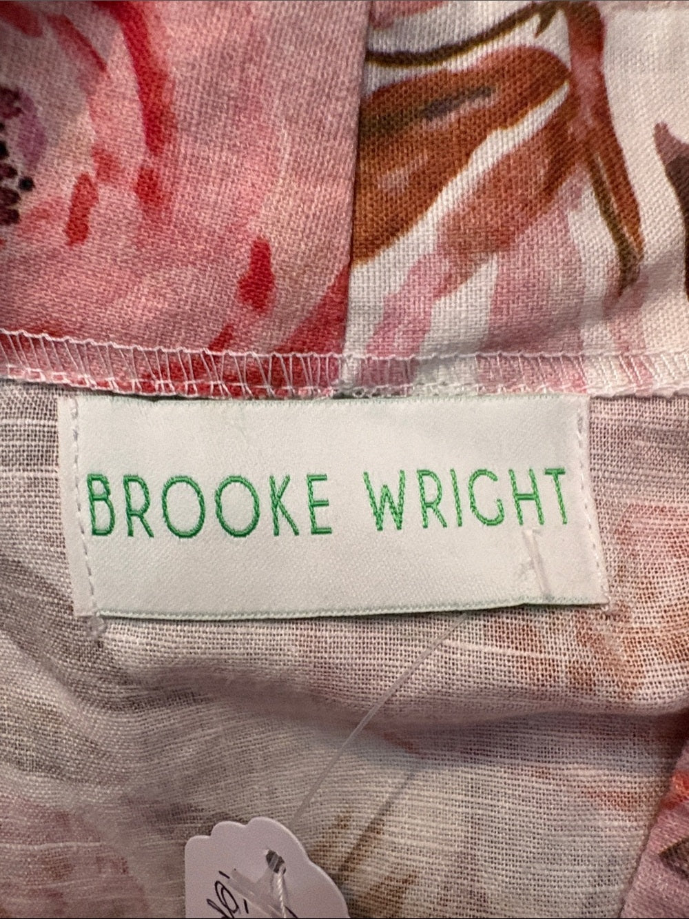 Brooke Wright roses linen kimono top - size M 🌟 - Image 2