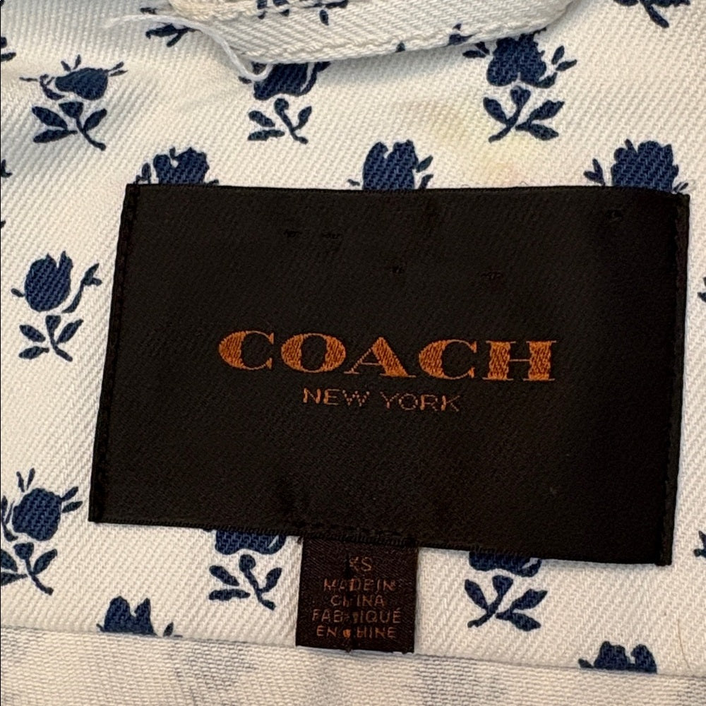Coach Badlands Floral Jean Jacket - size XS - Image 4