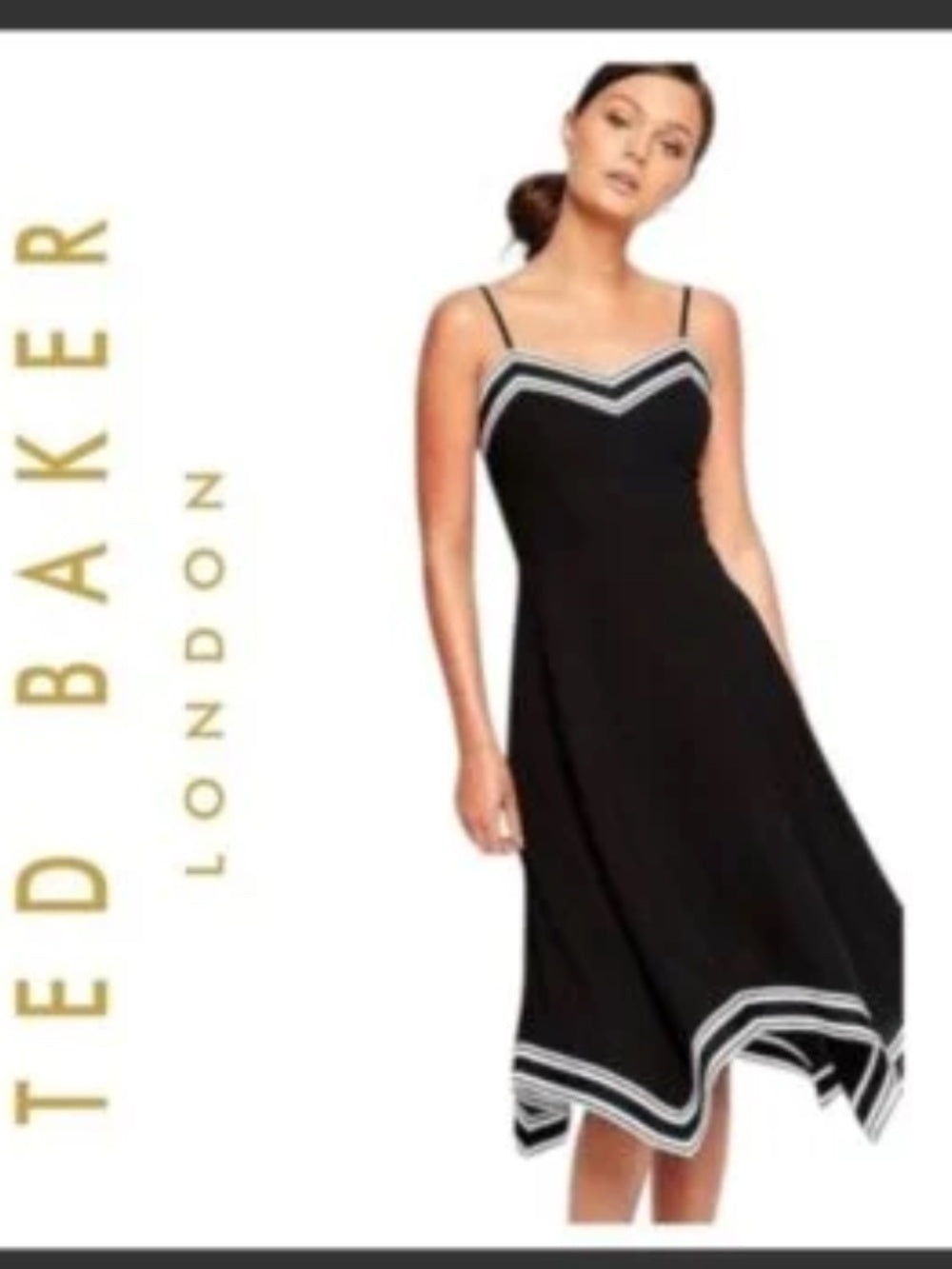 Ted Baker London Kahmen Strappy Midi Dress - Navy - size 4 (US size 10) - Image 4