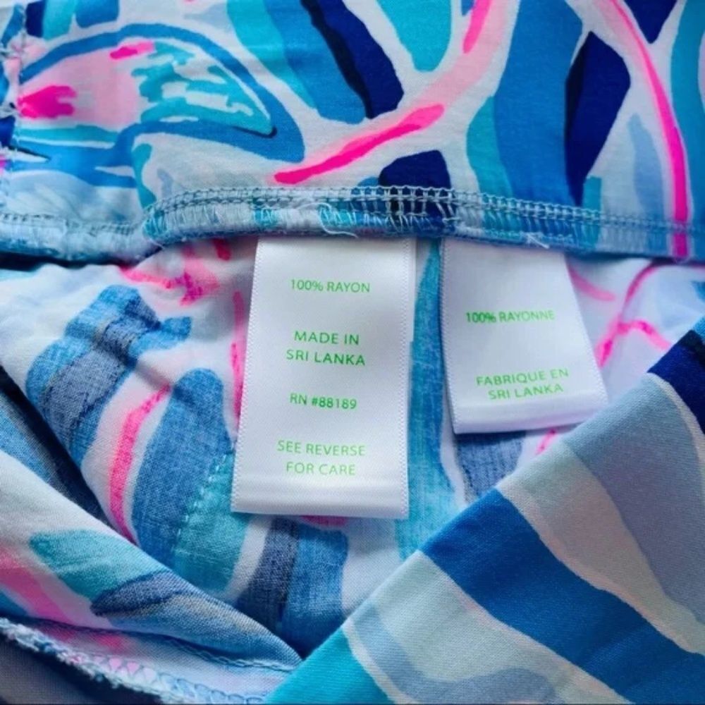 NWT LILLY PULITZER 5" Neilah Short In Skim Blue Reel Nauti Engineered Short