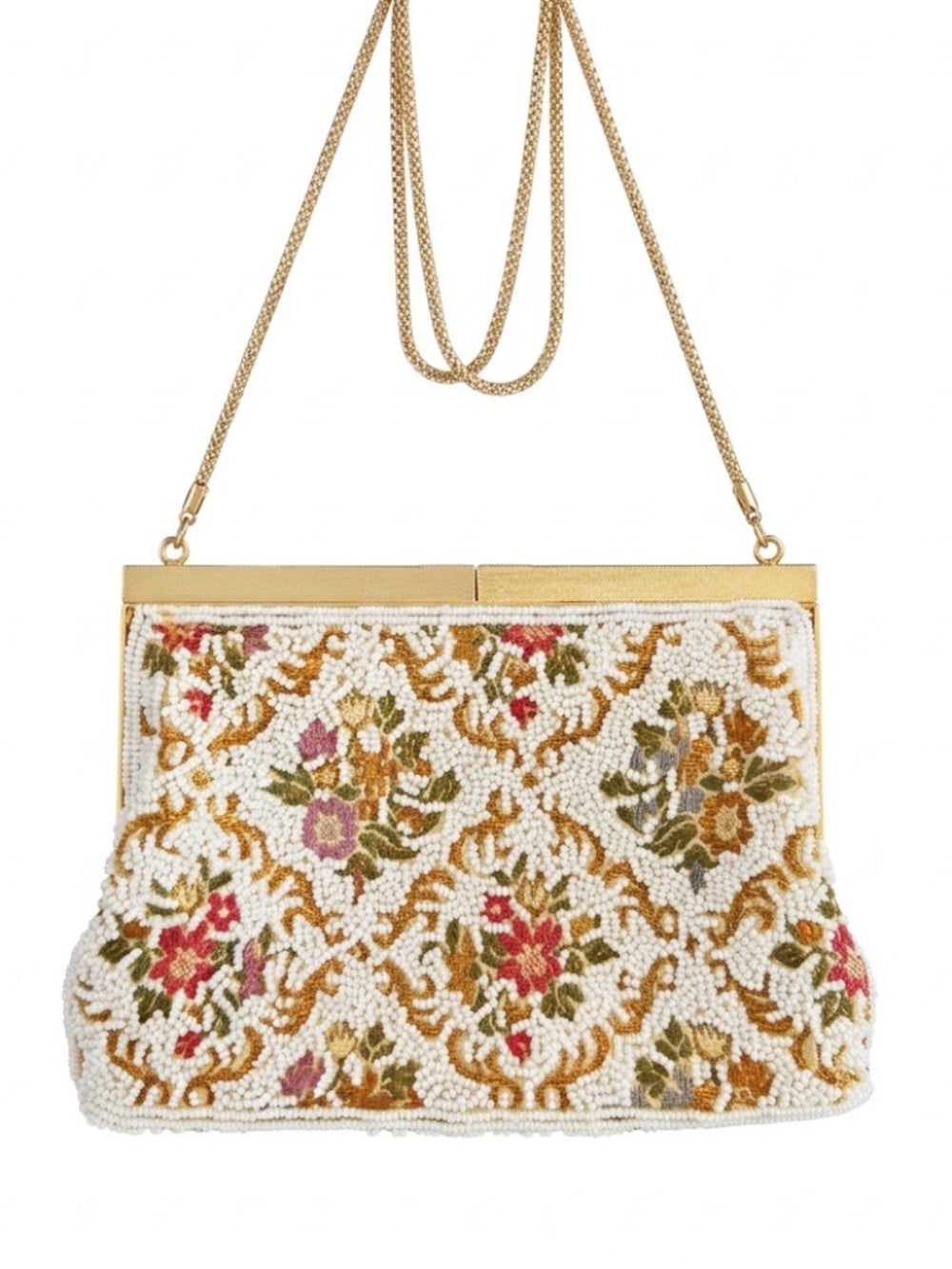 Vintage Glass Beaded Purse - Image 1