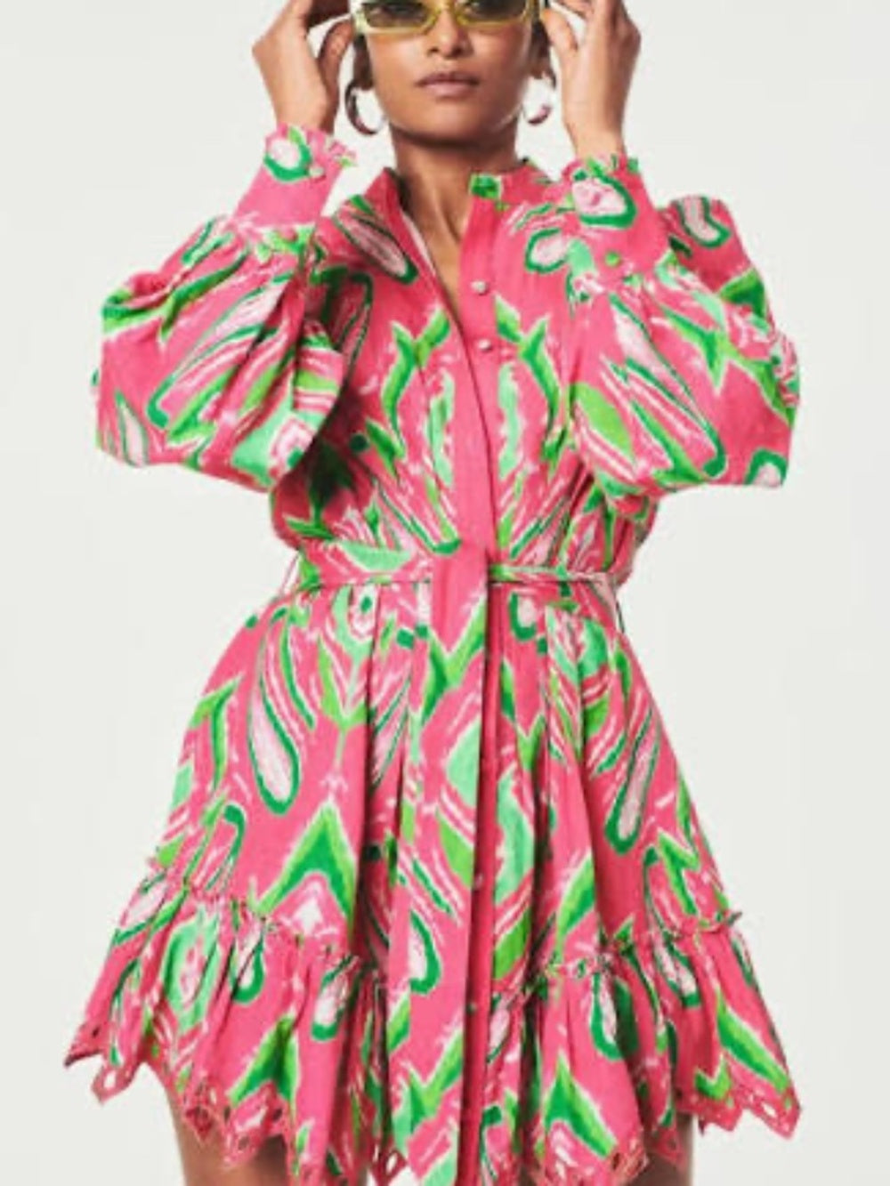 Hemant & Nandita Printed Mini Dress - size M - Image 7