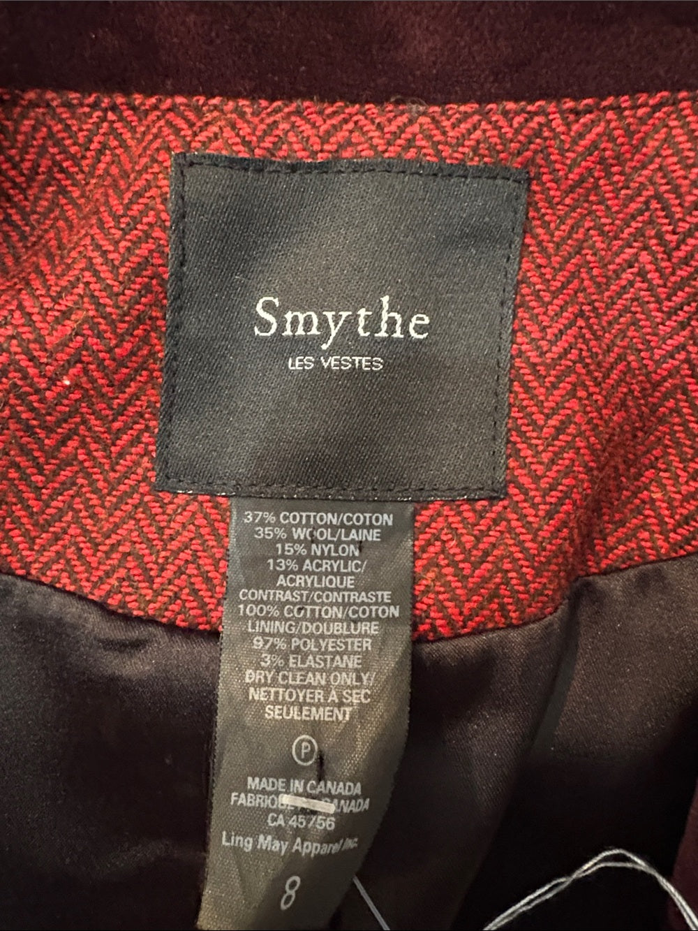 Smythe Velvet-Trimmed Lapel Blazer - 8 🌟 - Image 3