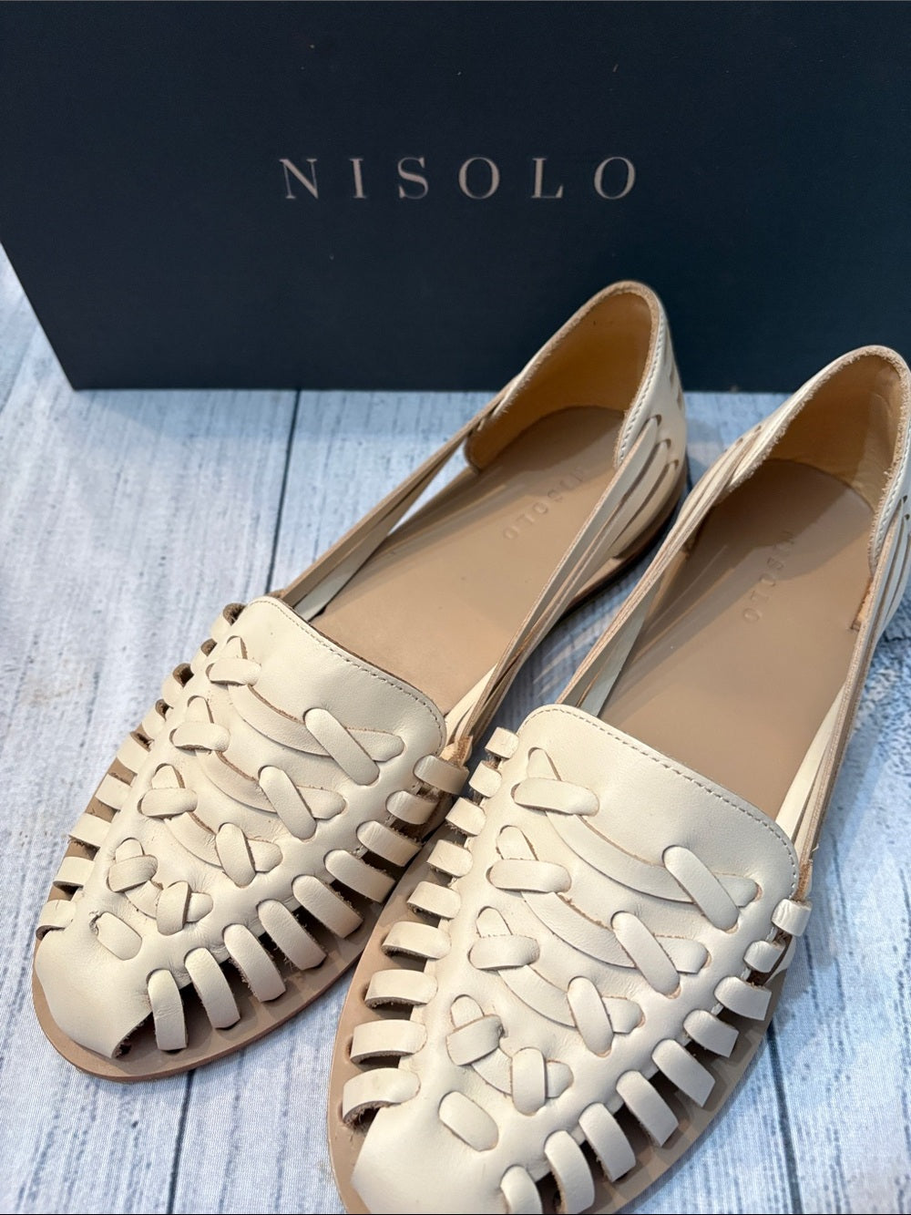 Nisolo Huarache Sandal in bone - size 9 - NEW 🌟 - Image 4