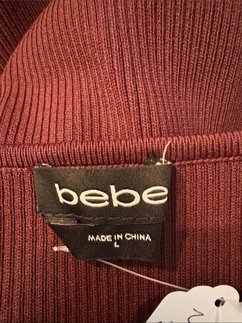 BEBE Plunge Neck Lace Up Sweater Dress - L 🌟 - Image 3
