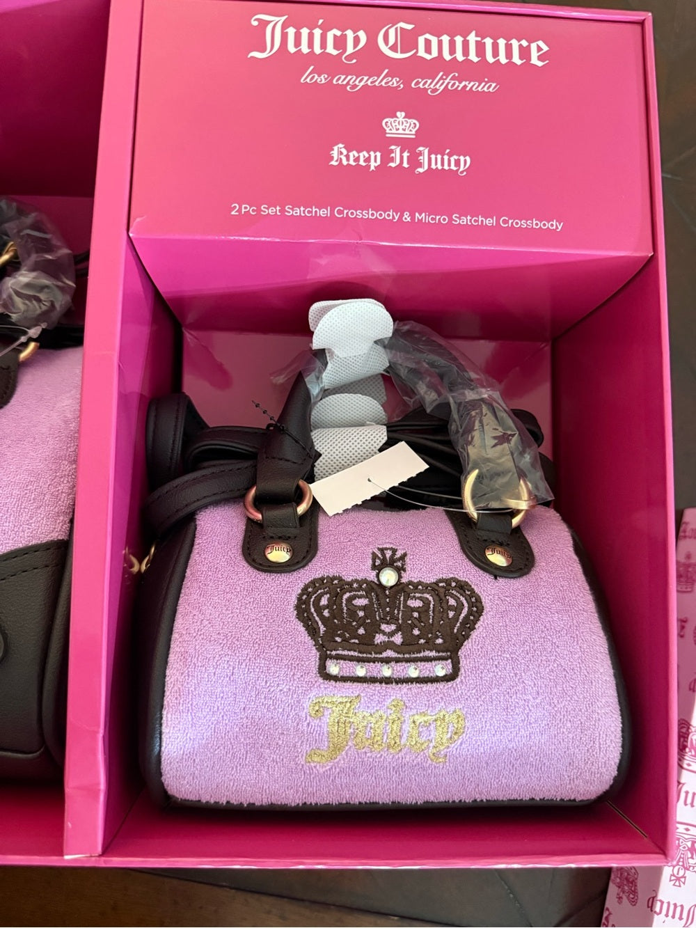 Juicy Couture Lovers Club Rare Satchels 2 Set - New in Box - Image 5