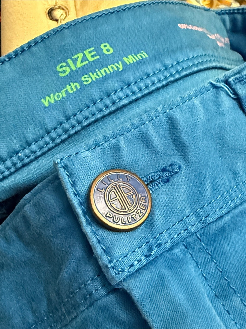 LILLY PULITZER WORTH SKINNY MINI BREWSTER BLUE - size 8 - Image 4
