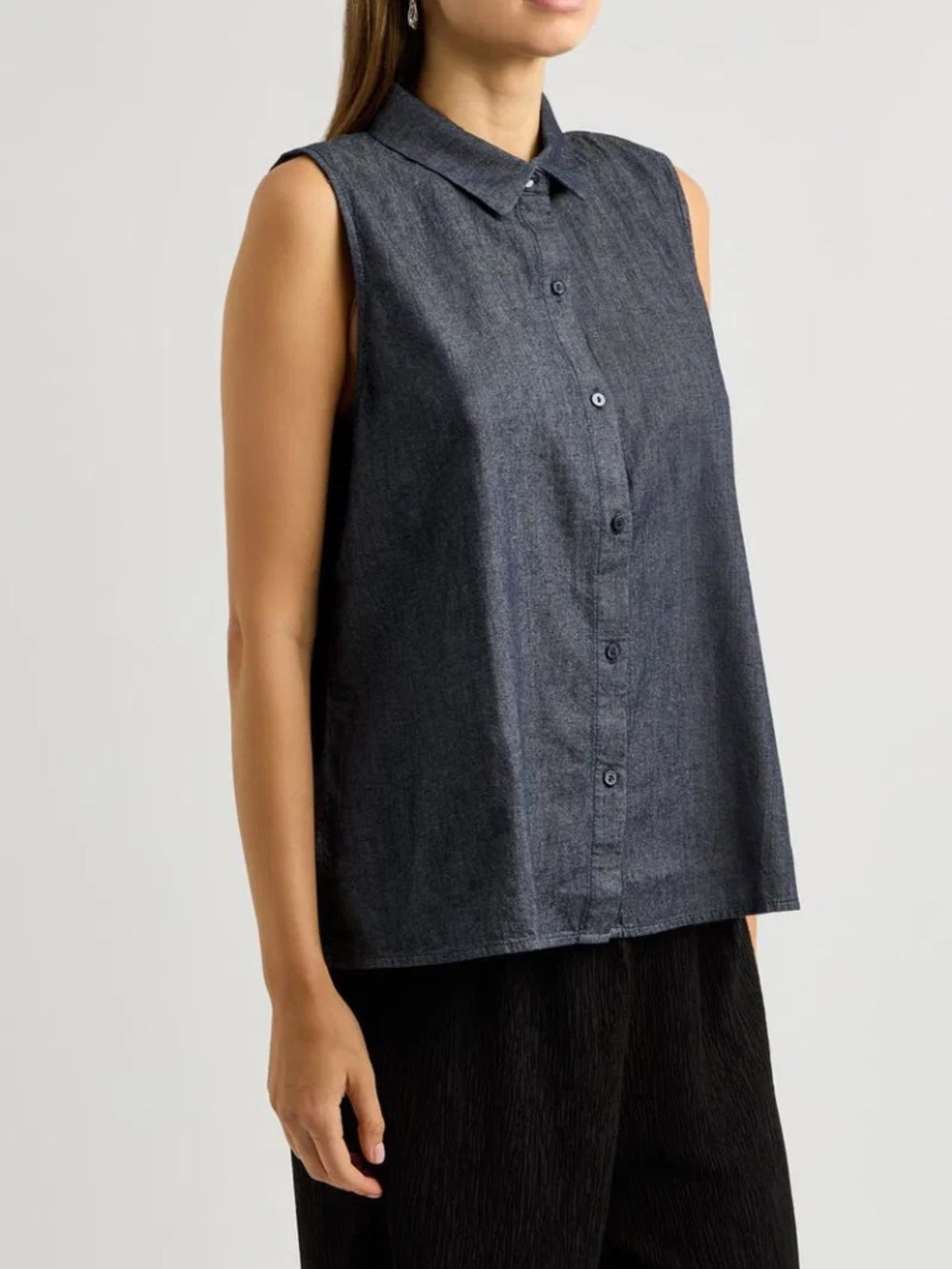 EILEEN FISHER Sleeveless Shirt - size large 🌟 - Image 2
