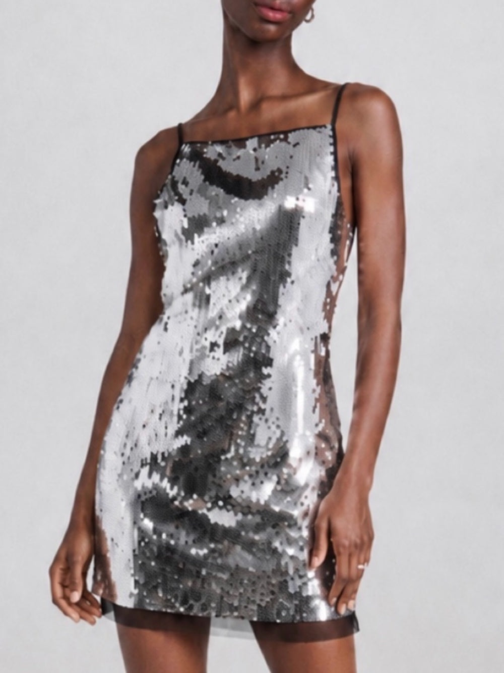 SIMON MILLER Sequin Cocktail Dress - size 2 - Image 2