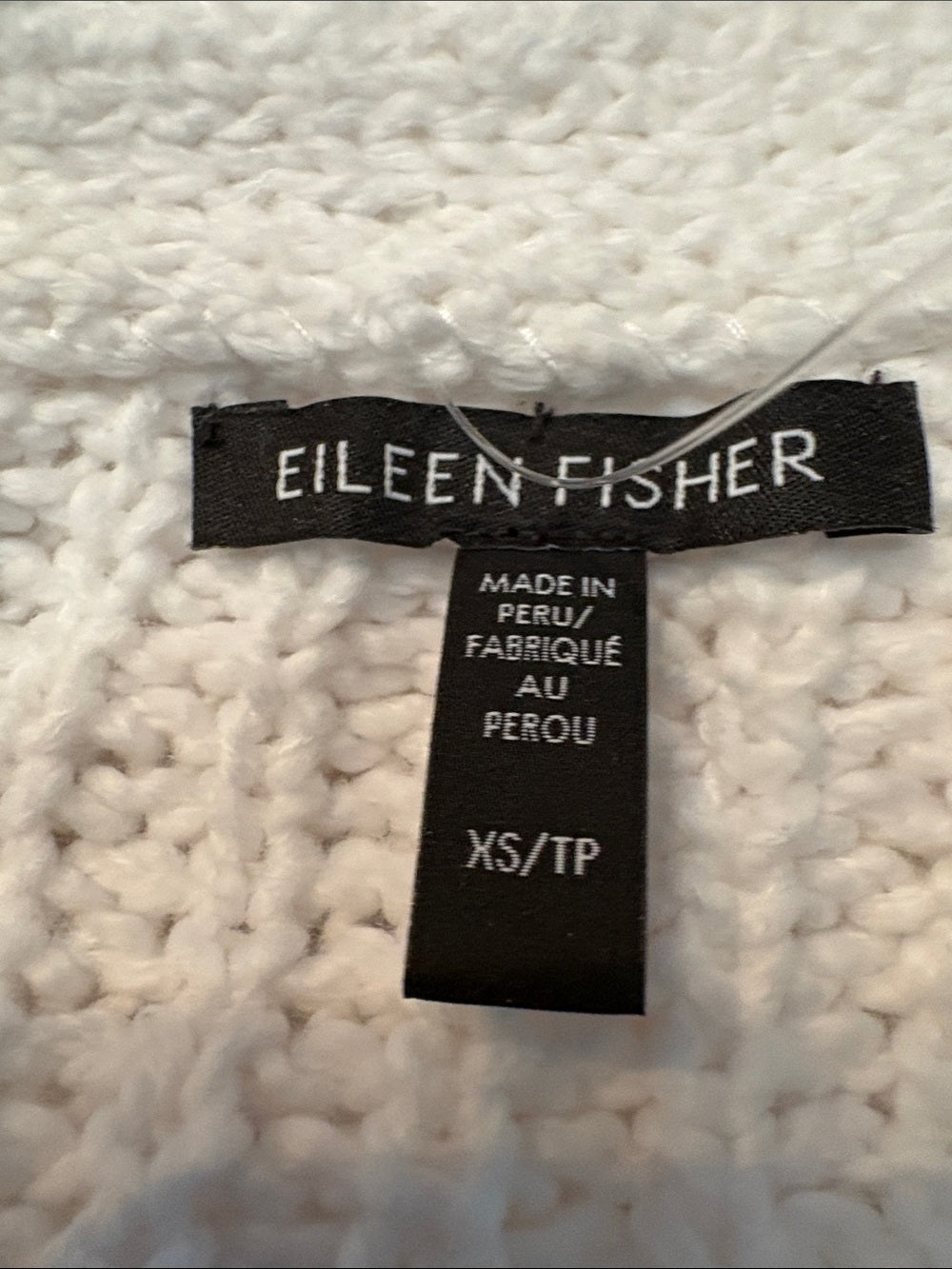 Eileen Fisher Organic Cotton Crimp Cardigan - size XS - Image 3