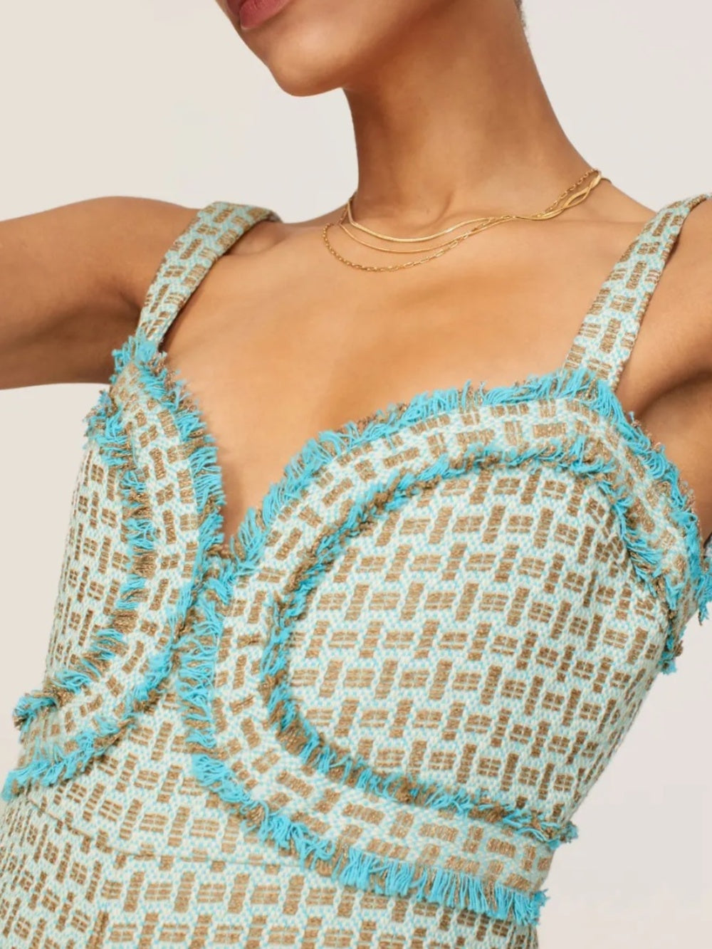 Alexis Blaine Tweed Romper - M - Image 3
