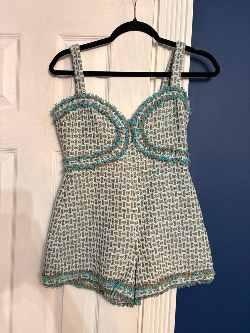 Alexis Blaine Tweed Romper - size Large - Image 5