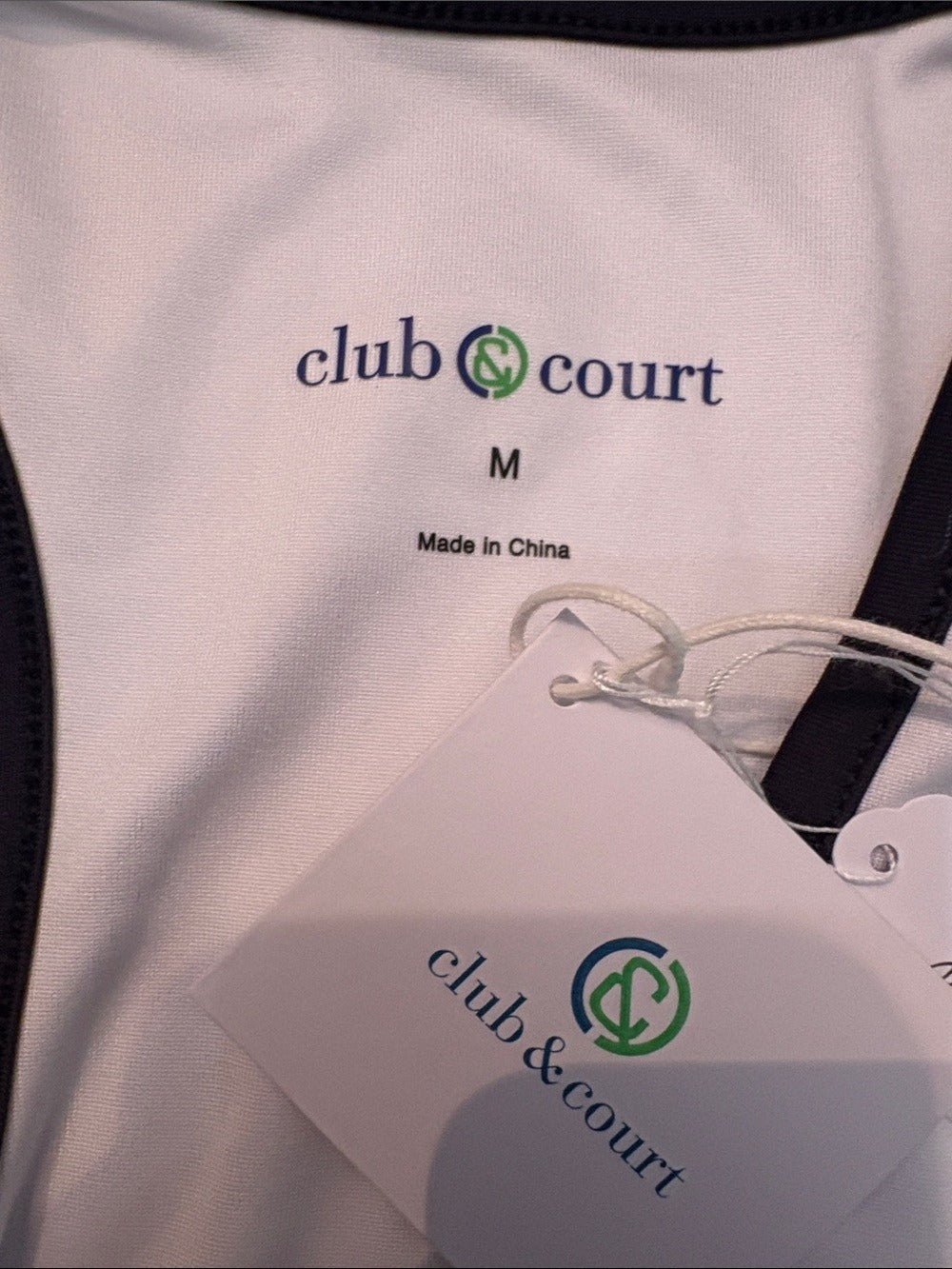 Club & Court White Tennis Kelly Dress with Navy Trim - size M - NWT 🌟 - Image 2