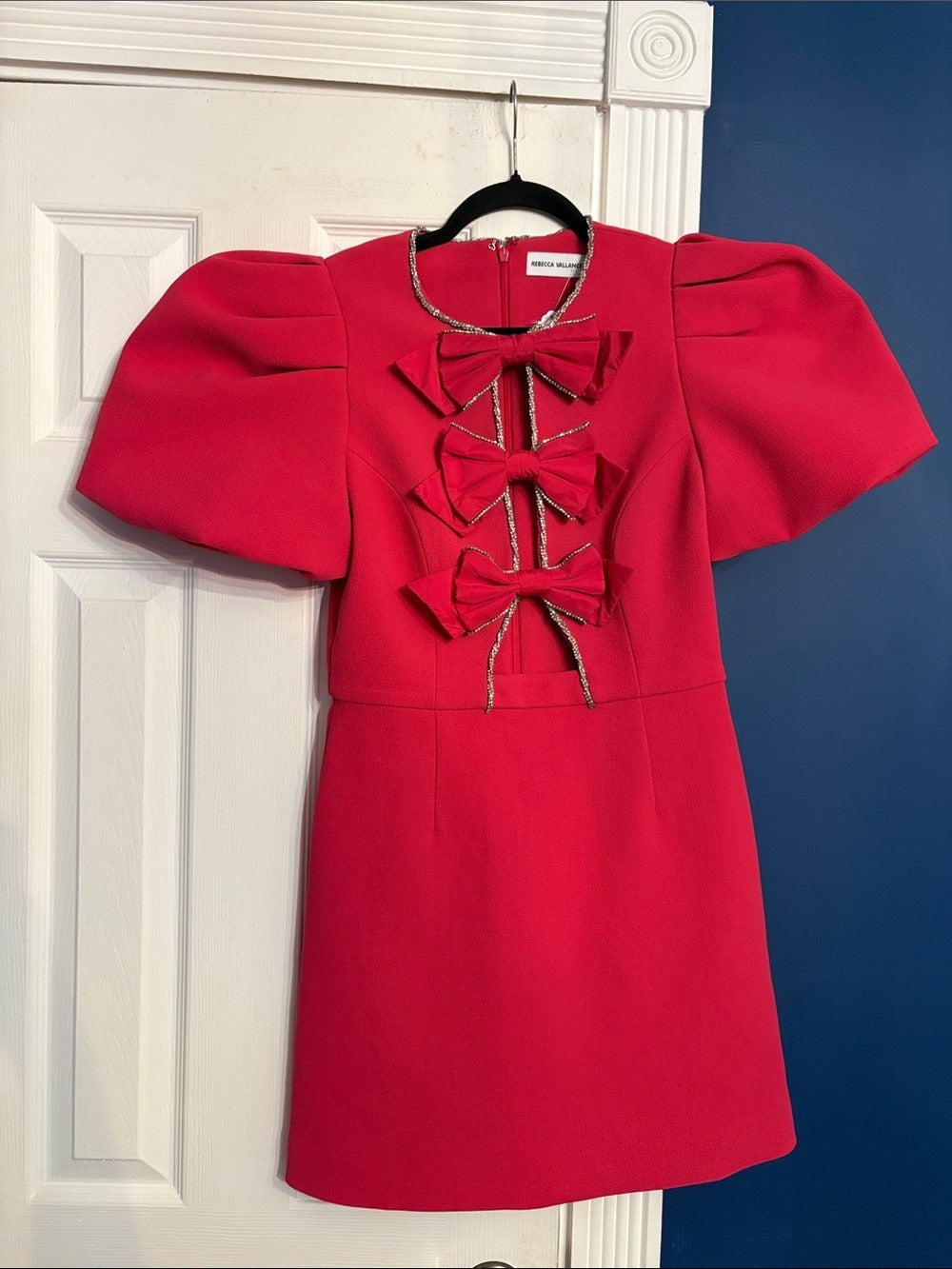 Rebecca Vallance Katie Cutout Bow-Front Mini Dress - size 6 🌟 - Image 4
