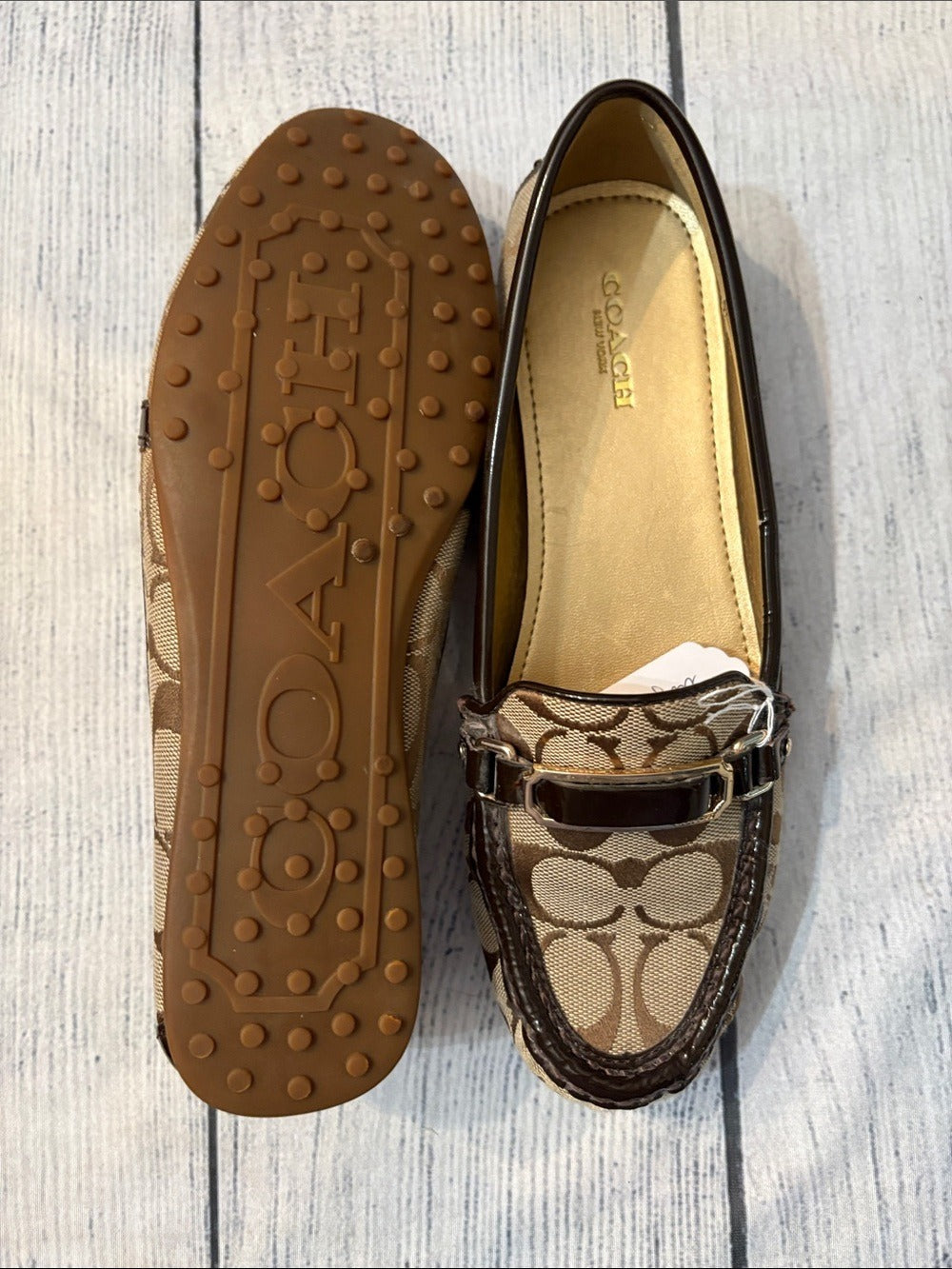 COACH Women's Felisha Signature Flat Loafers - size 7.5 B 🌟 - Image 5