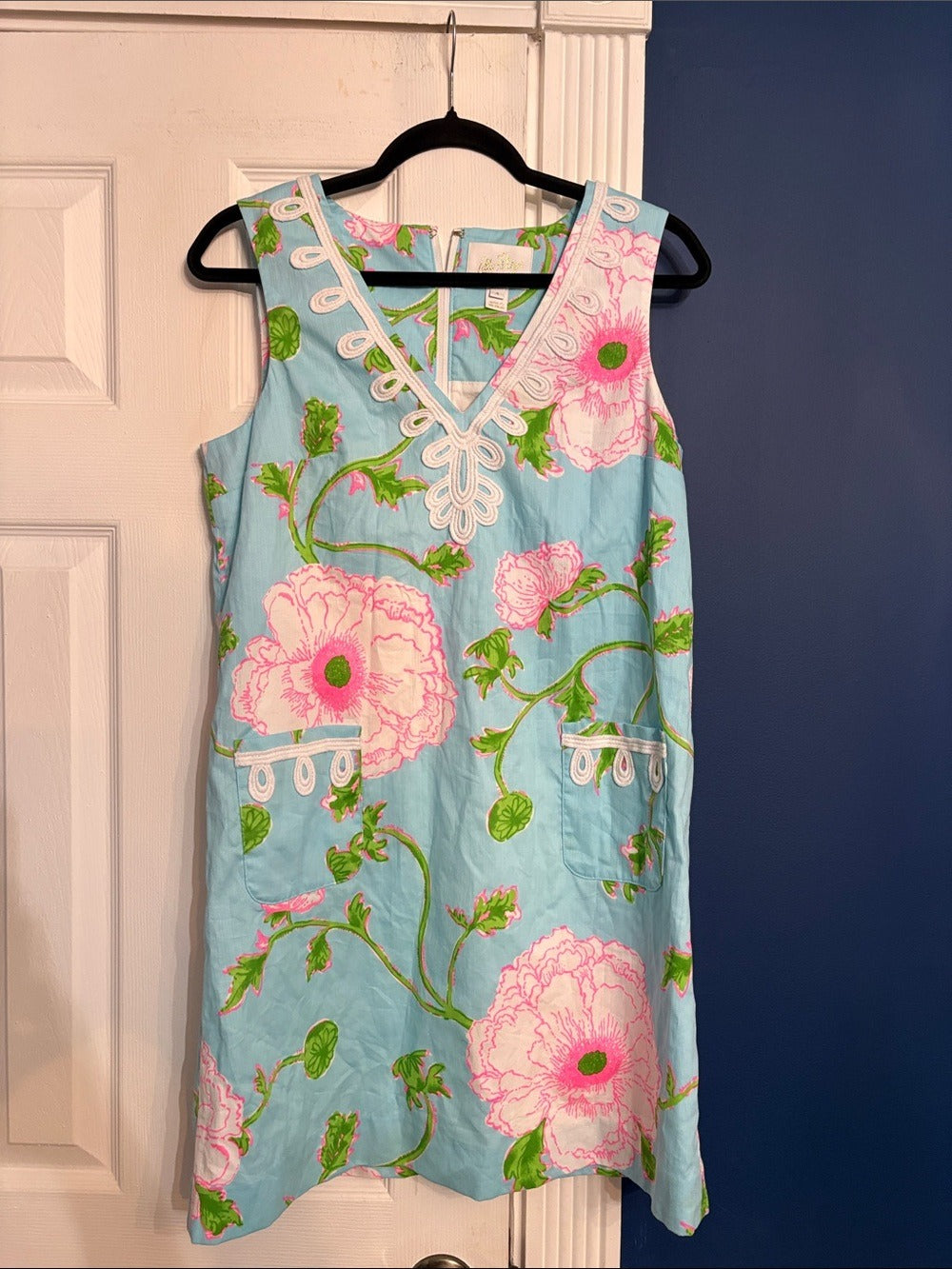 Lilly Pulitzer Sidonie Floral Stretch Shift Minidress - size 4 - Image 5