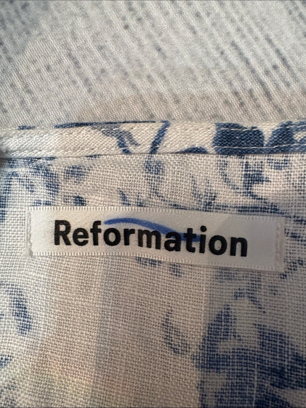 Reformation Violaine Linen Dress in Olympia - size 10 - Image 6
