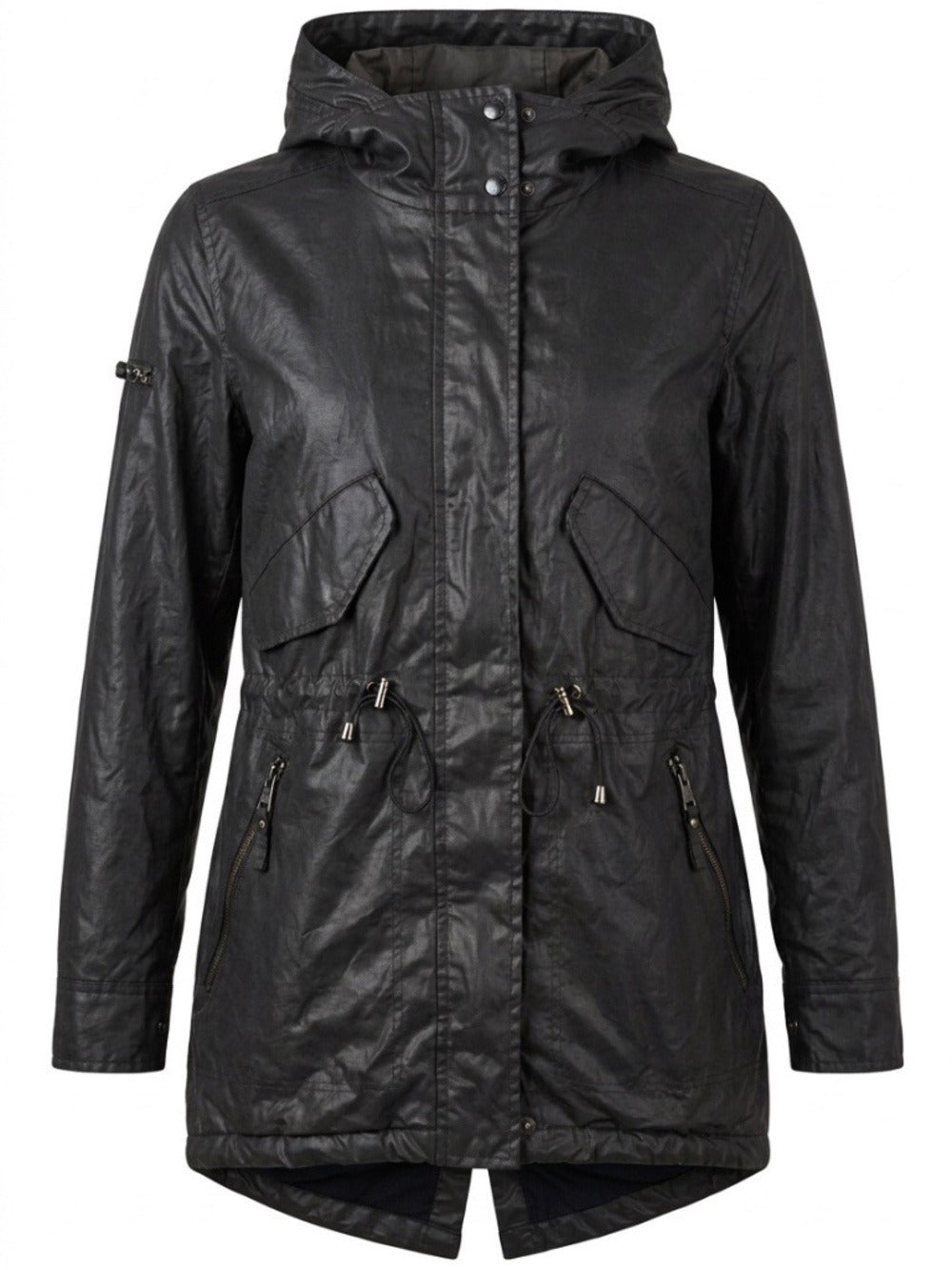 SAM. Womens Front Zip Hooded Fox Coated parka - size XS - Image 1