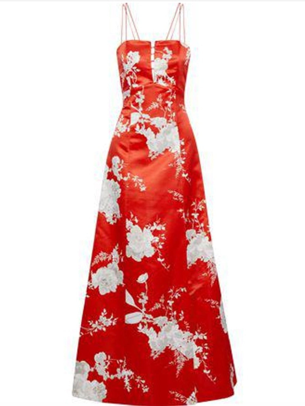 Alice + Olivia Rai Red Floral Bustier Gown - 2 🌟 - Image 1