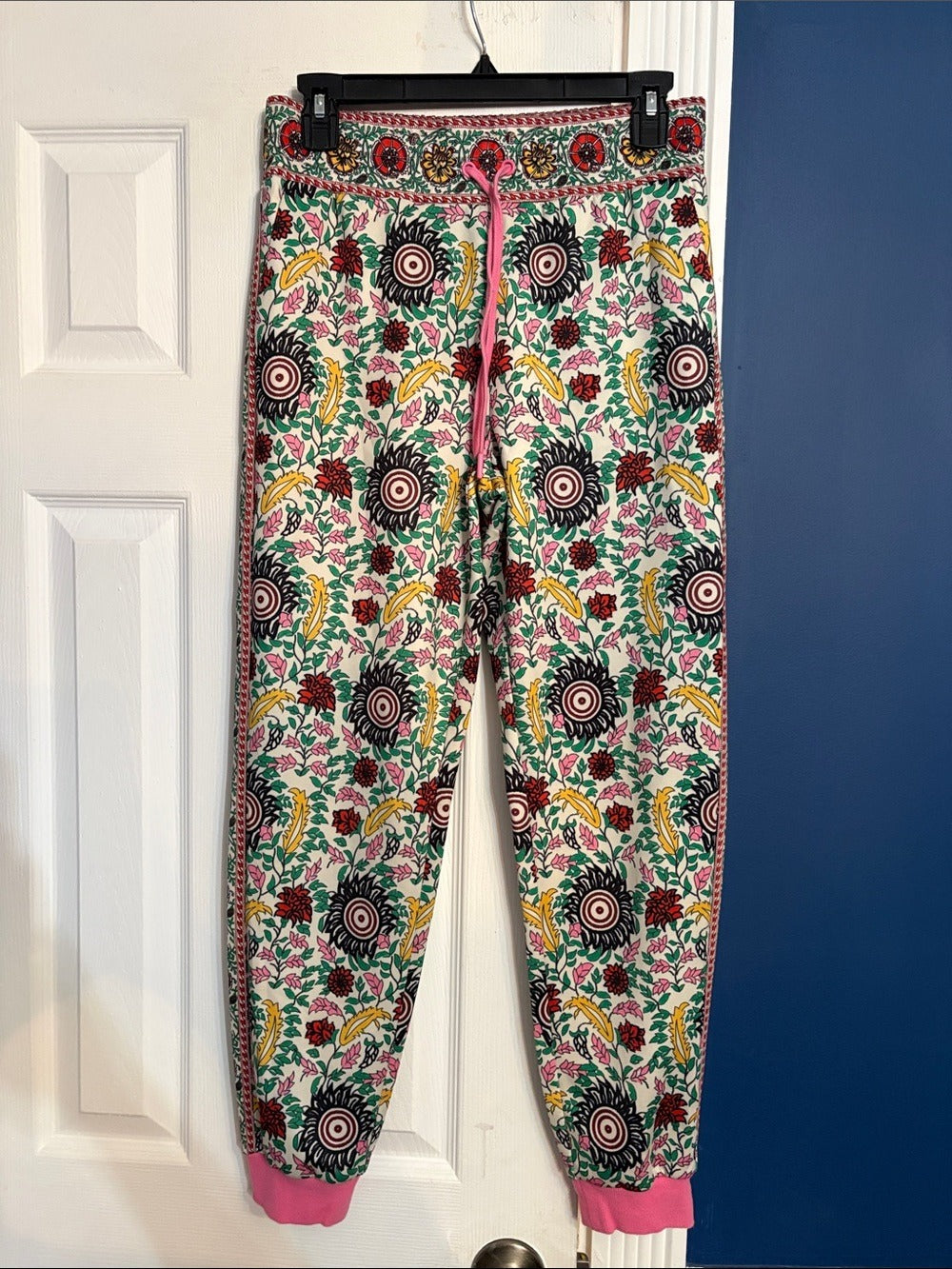 ALICE + OLIVIA Floral Polyester Jogger Track Pants Pockets - Image 5