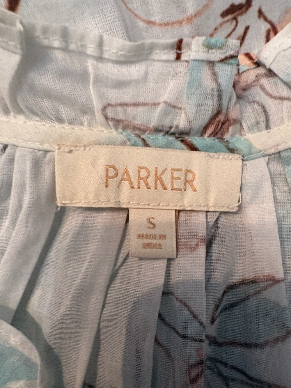 PARKER The Rowan Top shirt robins egg top - size small - NEW - Image 2