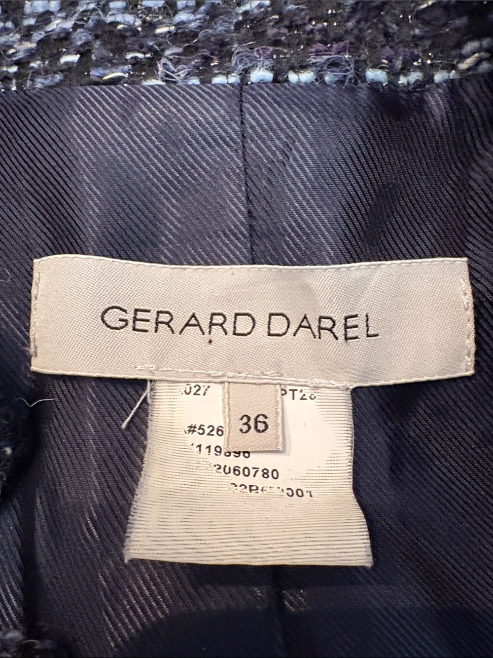 Gerard Darel wool blend tweed jacket - size 36 (small) - Image 3