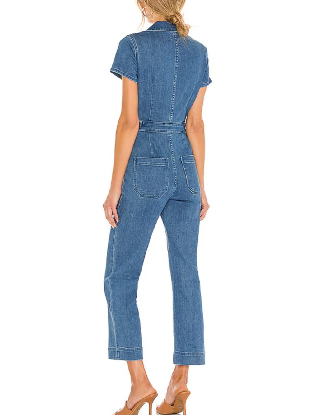 Show Me Your Mumu Emery Jumpsuit French Blue - size small - Image 2