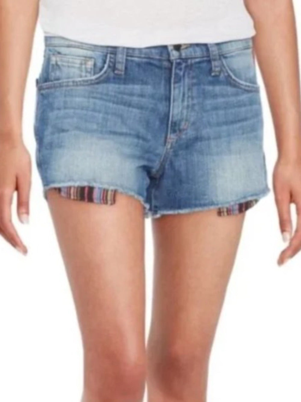 Joe's Jeans Kiana Distressed Frayed Hem Cut Off Denim Shorts - size 26 - Image 2