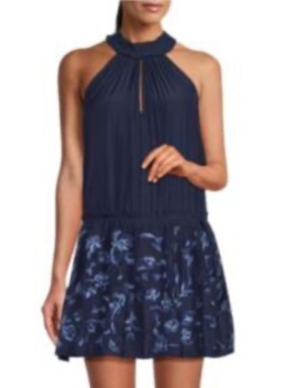 Ramy Brook blue embroidered mini dress - size XS - Image 2
