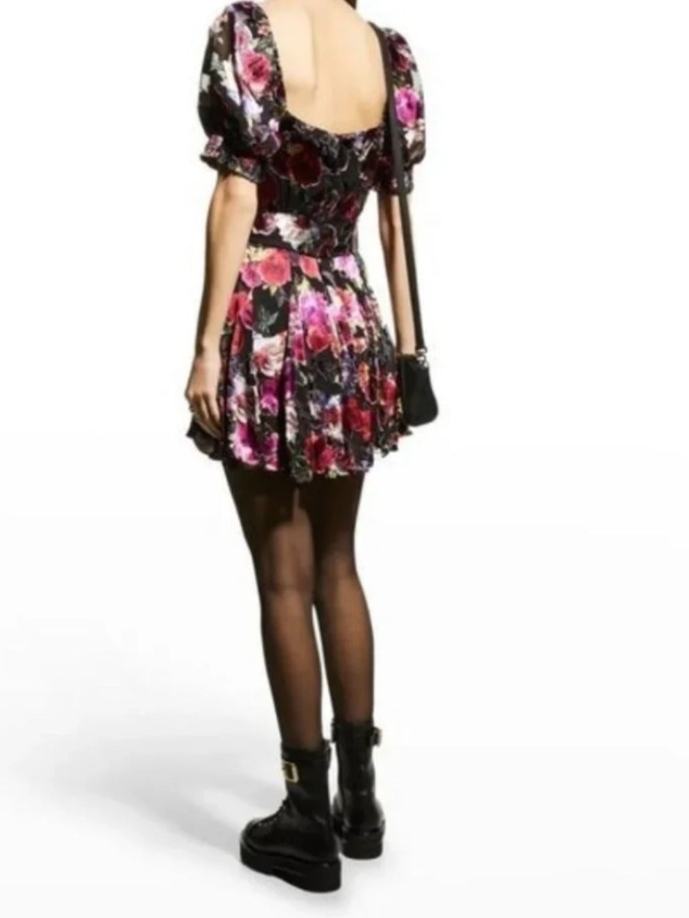 Alice + Olivia Mina Puff-Sleeve Godet Dress - 4 🌟 - Image 3