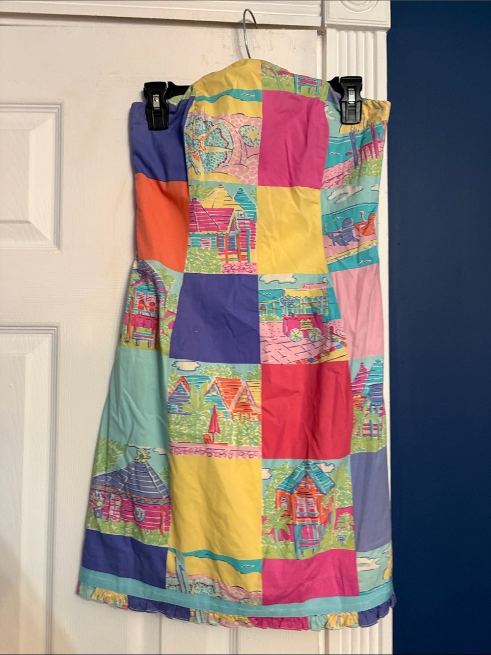 Lilly Pulitzer Moxie Multi Compass Patch Resort Vintgae Dress - size 2 - Image 5