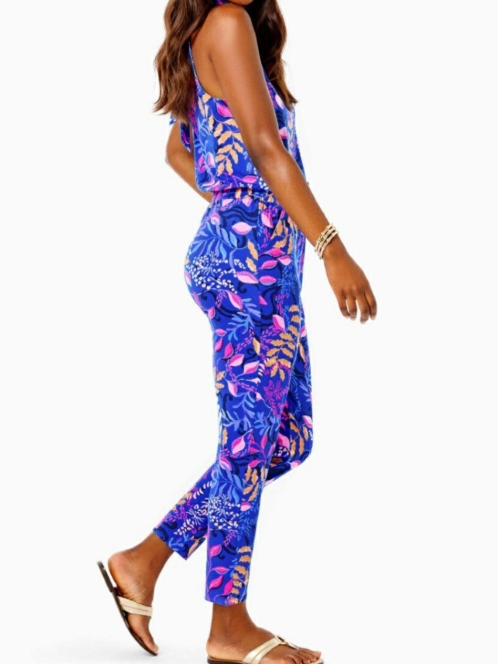 Lilly Pulitzer Wyota Jumpsuit Borealis Blue - size M - Image 2