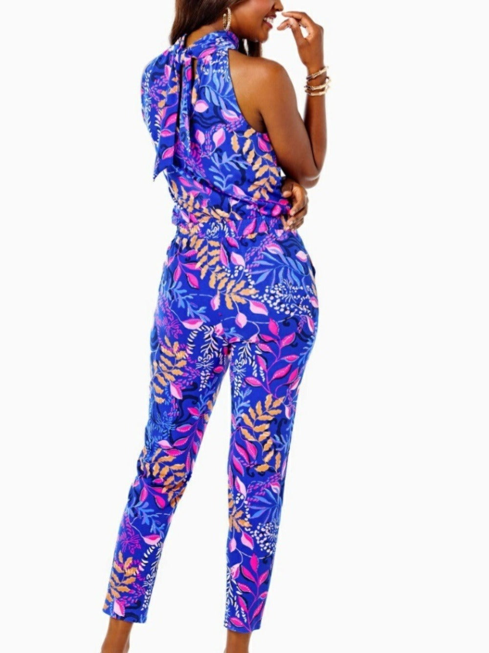 Lilly Pulitzer Wyota Jumpsuit Borealis Blue - size M - Image 6