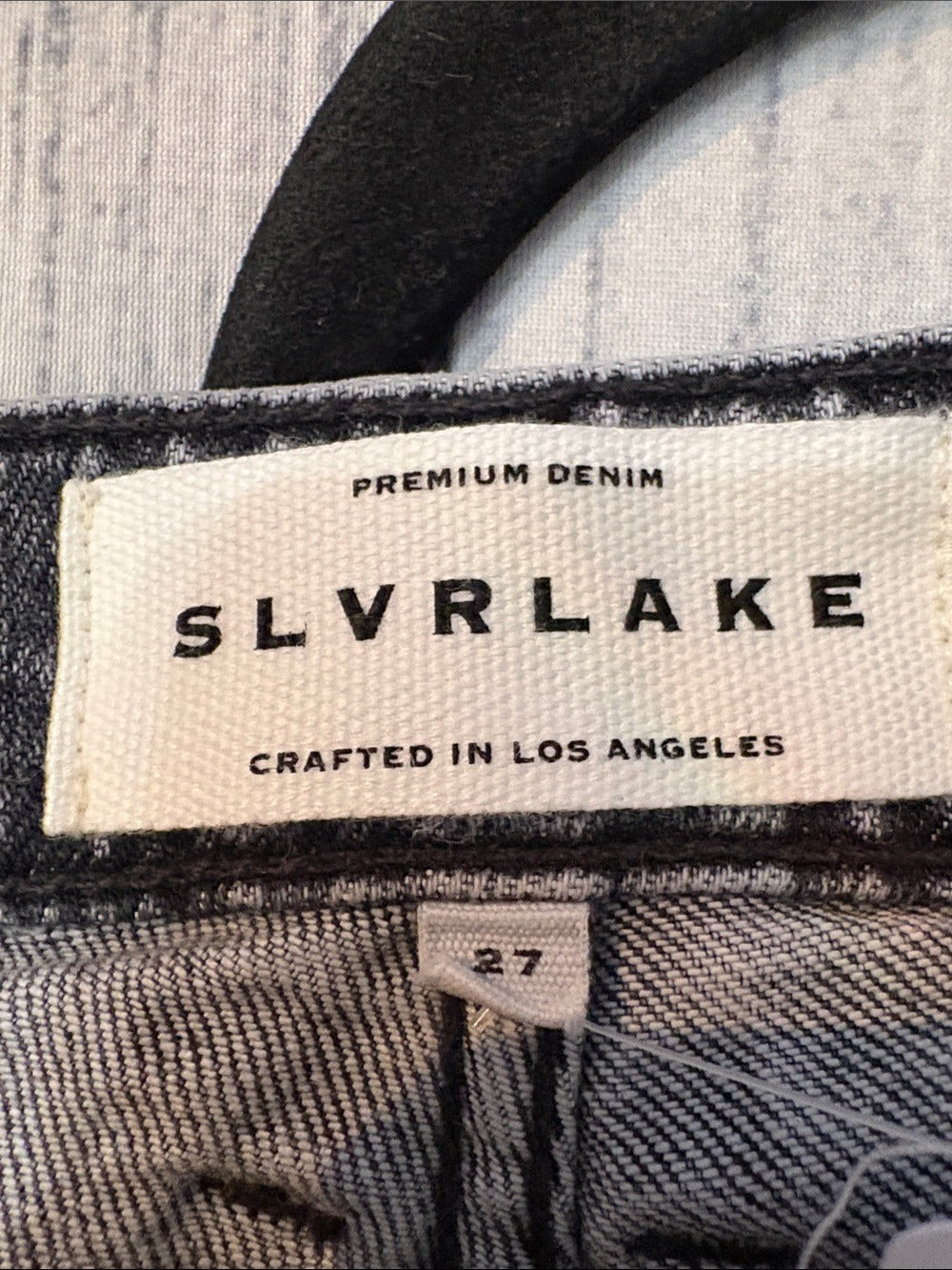 SLVRLAKE Denim Lou Lou High Waist Slim Jeans River Moon Grey - size 27 🌟 - Image 5