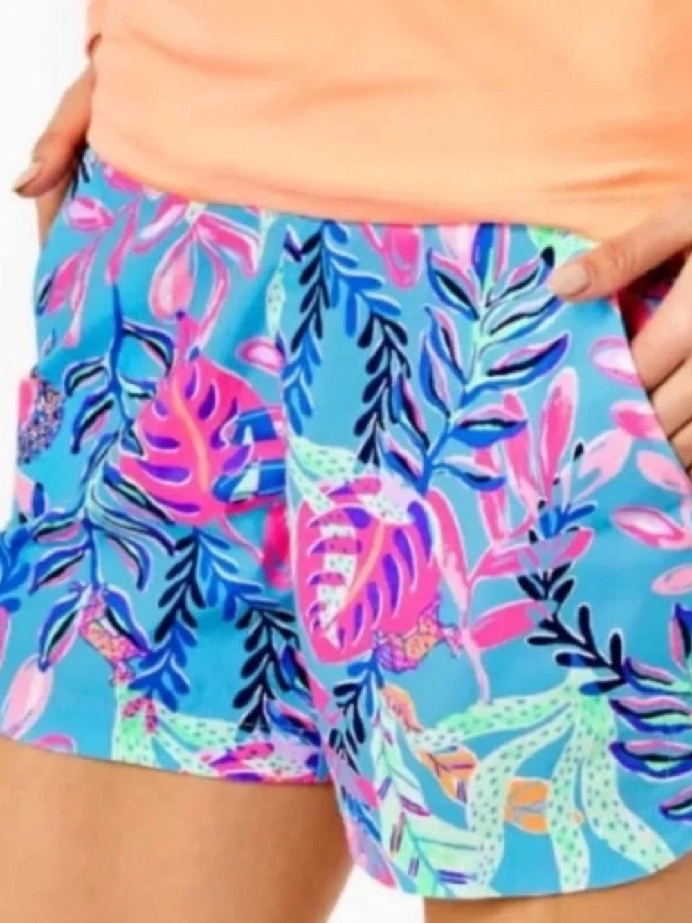 Lilly Pulitzer Women’s Ocean View Pull On Short Porto Blue - size M - 🌟 - Image 2