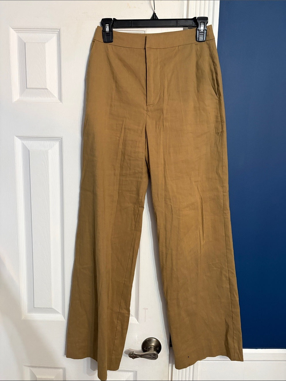 JENNI KAYNE Linen Keaton Trouser Pant in Khaki - size 0 🌟 - Image 6