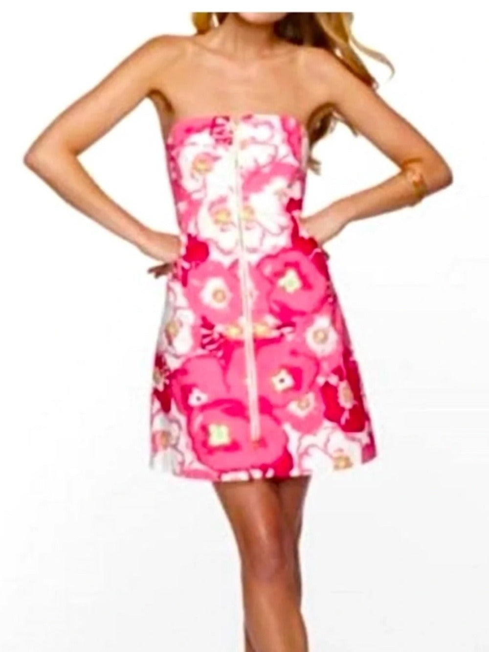 Lilly Pulitzer Wesley Dress Hotty Pink Cherry Begonias - size 6 - NWT - Image 2