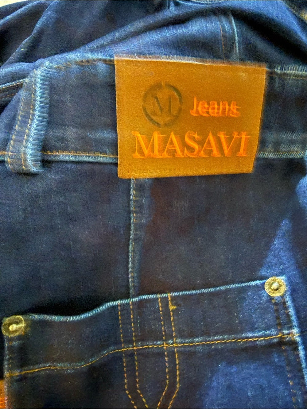 Masavi jean long sleeve jumpsuit - size M - Image 3