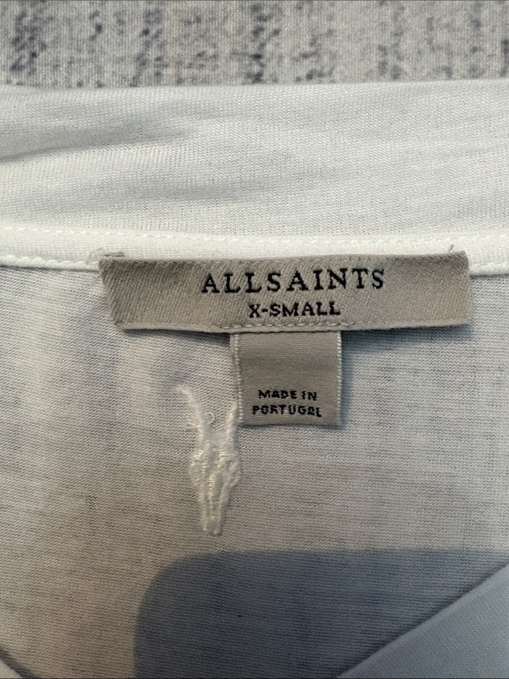 ALLSaints Womens White Kati Long-sleeve V-neck Woven - XS 🌟 - Image 3