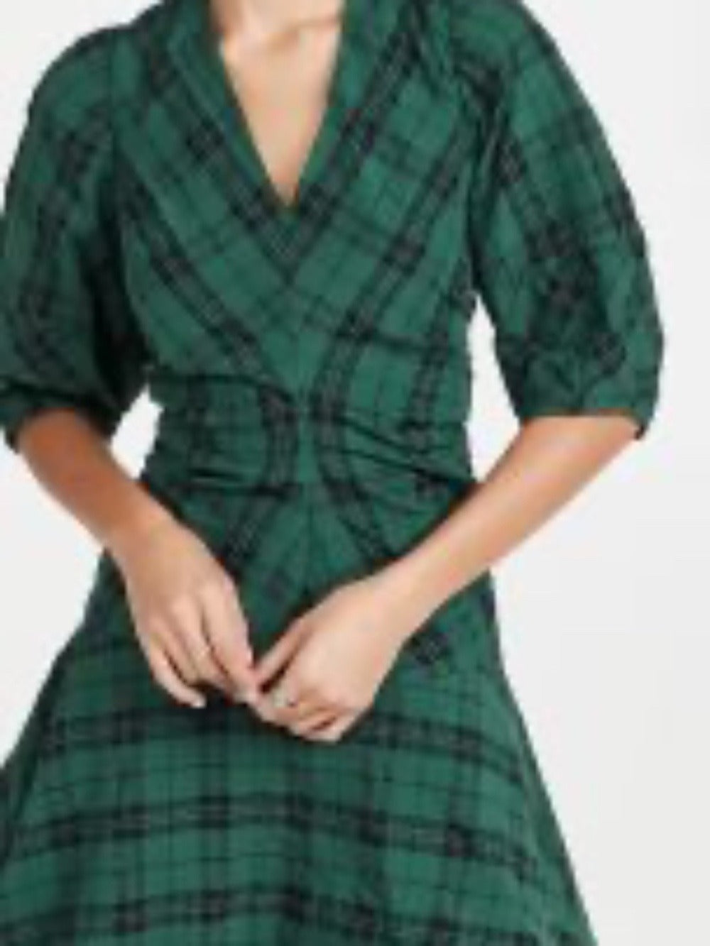 Tanya Taylor Emmaline Plaid Dress - size 4 - Image 3