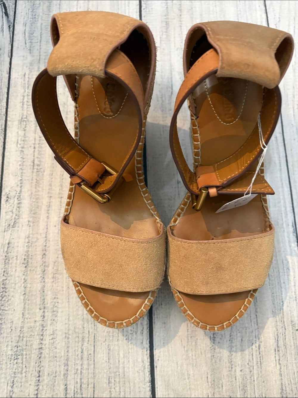SEE by CHLOÉ Glyn Wedge Espadrille Sandals - 6 🌟 - Image 3