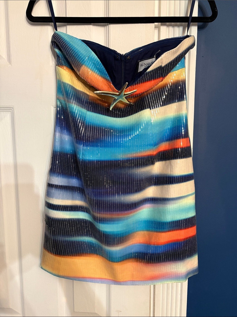 Runaway the Label Strapless Ombre Sequin Mini Dress - M 🌟 - Image 4