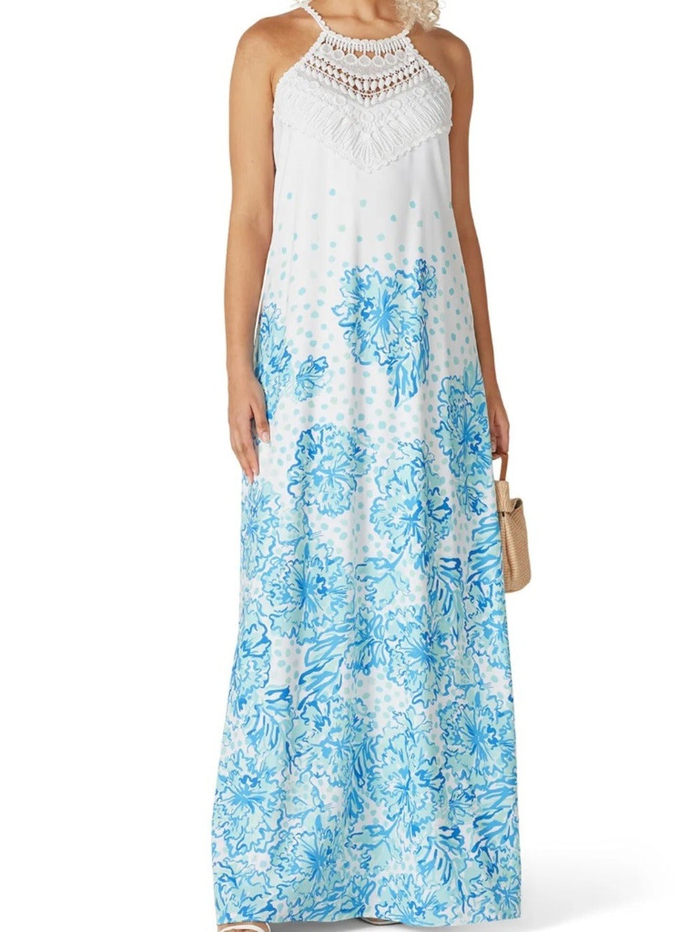 Lilly Pulitzer Pearl Soft Maxi Resort White/ Karma Camellia - size 4 - Image 4
