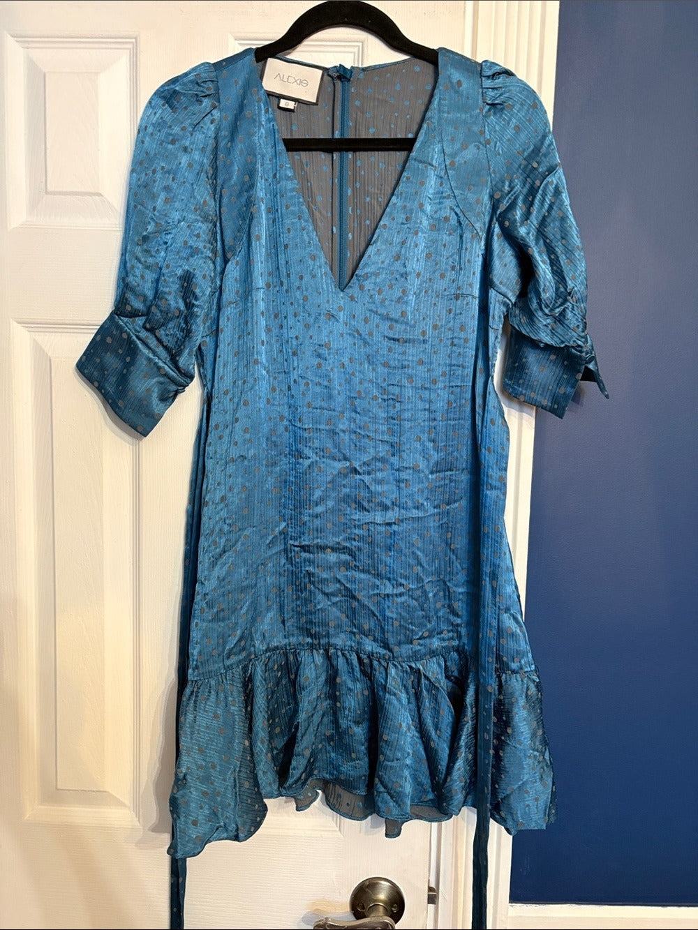 ALEXIS Vanezia Dress In Blue - size small - Image 3