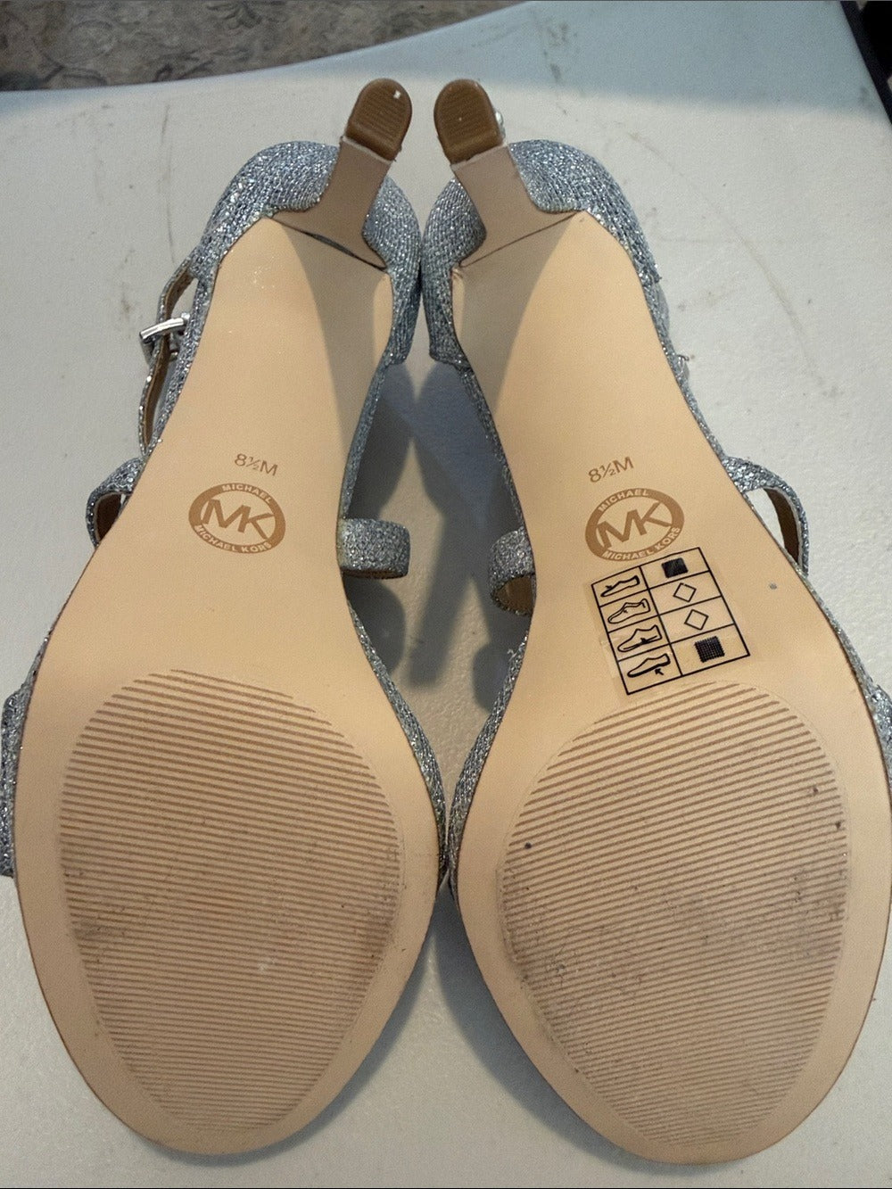 Michael Kors Stassi Platform Glitter Sandals - size 8.5 NEW 🌟 - Image 8