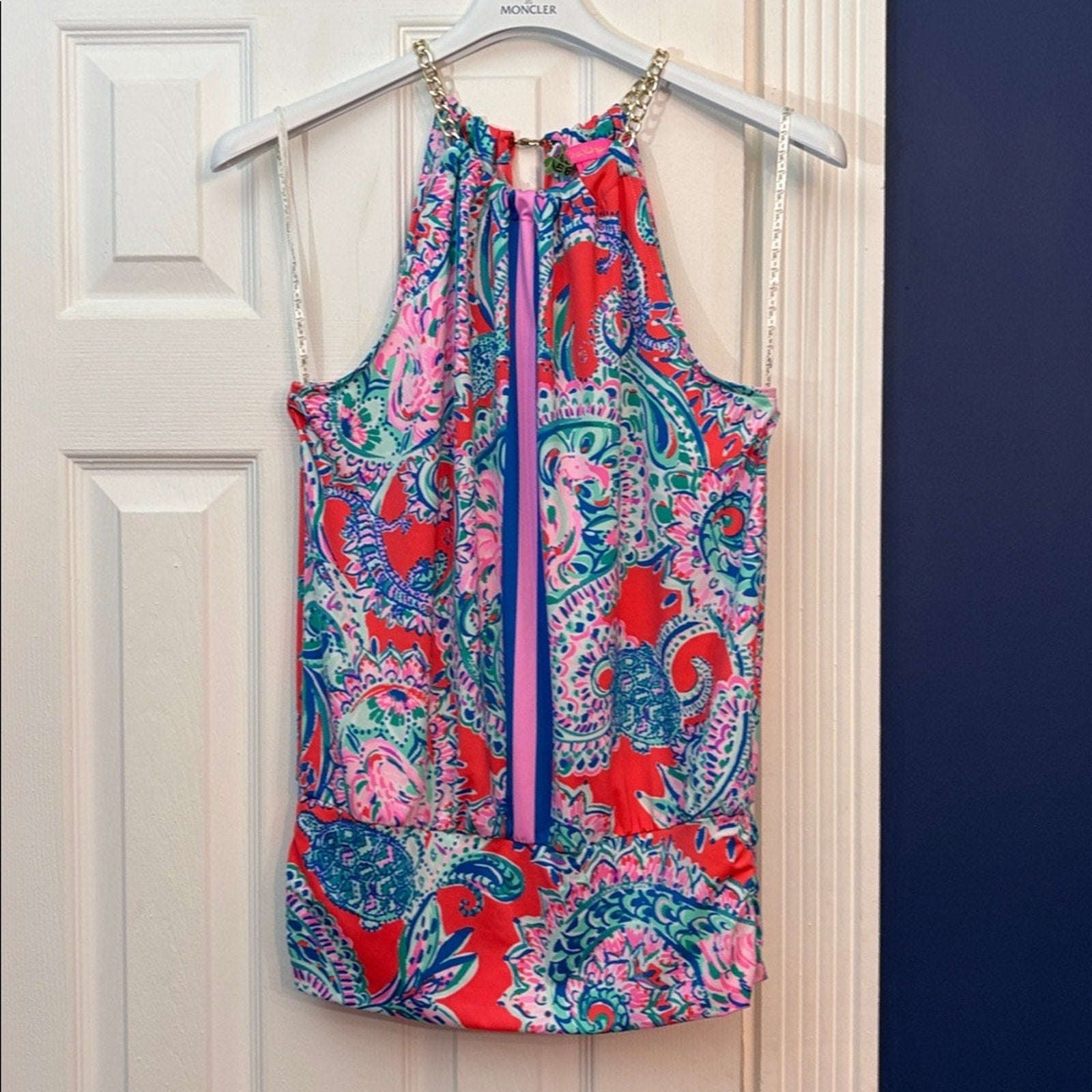 Lilly Pulitzer Bowen Top in Tangerine Dream Engineered - size small