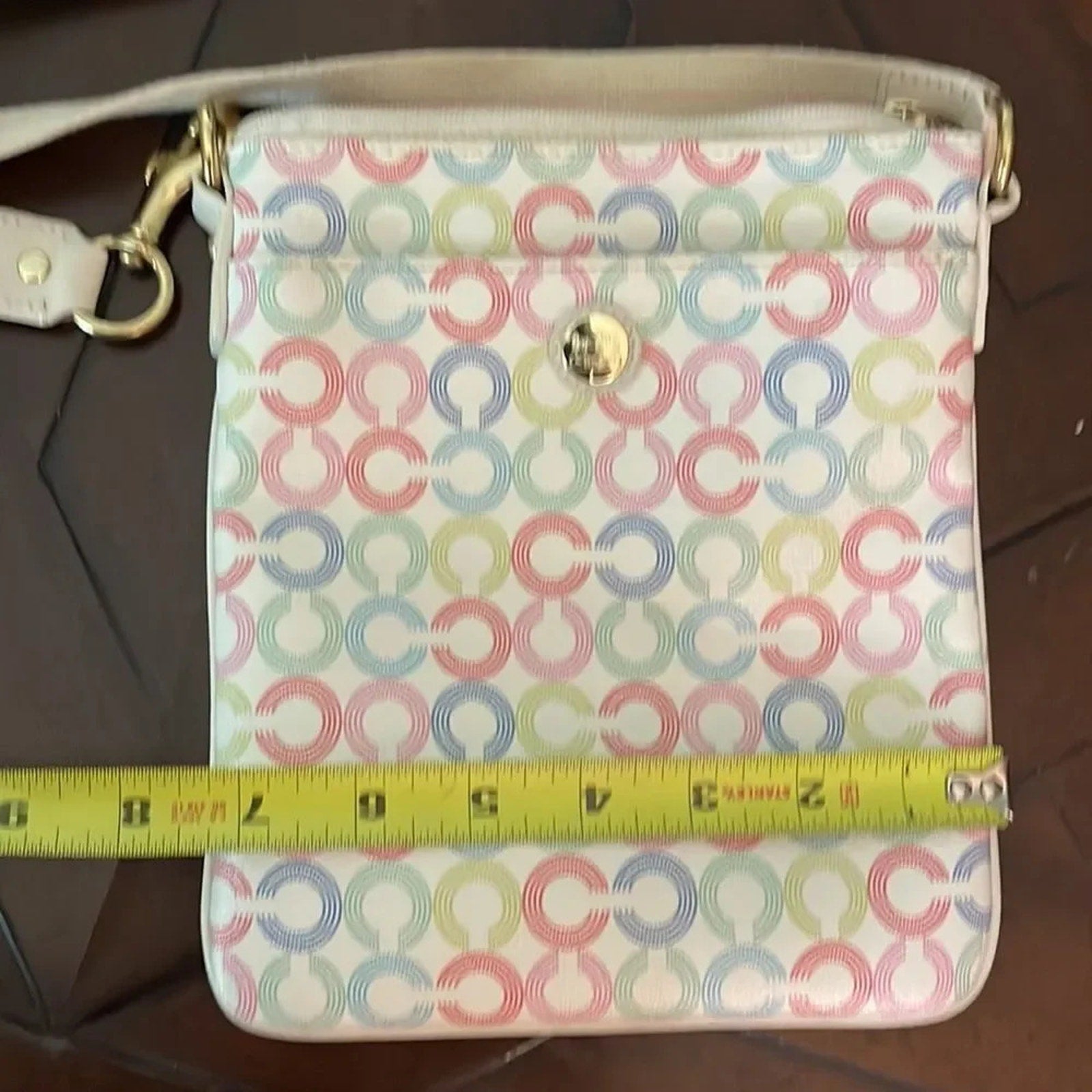 Coach Signature Pastel Crossbody Bag Rare
