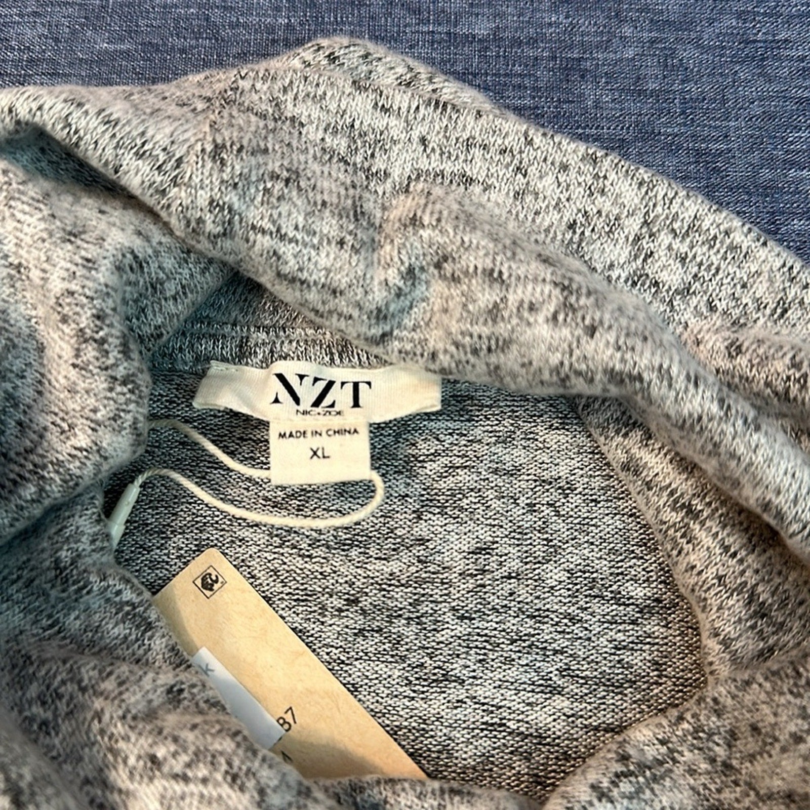 NWT Nic Zoe NZT SWEET DREAMS LONG SLEEVE TURTLENECK - size XL