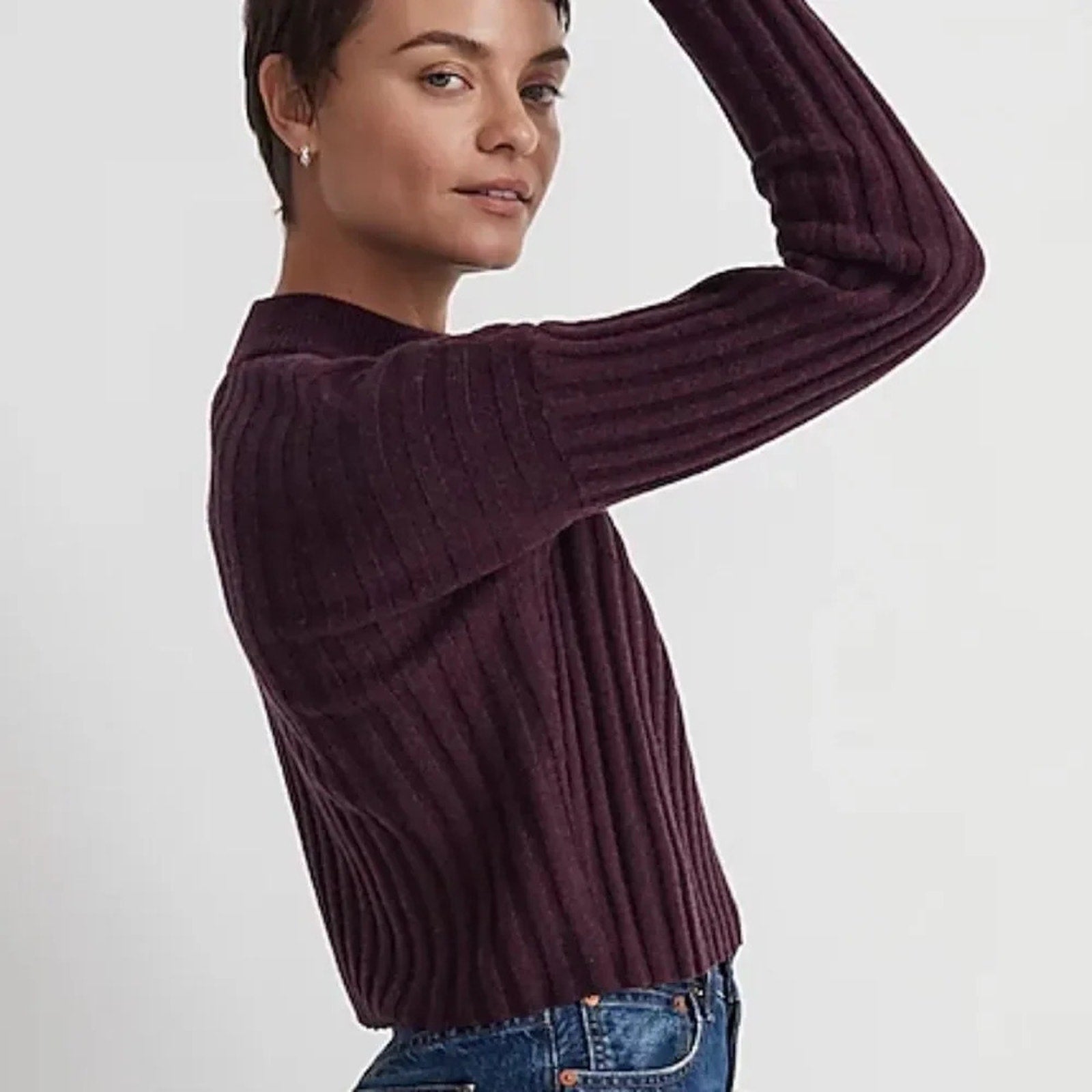 NWT Madewell Mockneck Crop Sweater - size 1X
