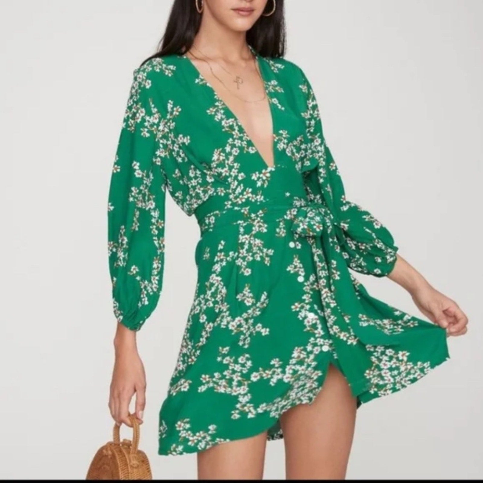 FAITHFULL THE BRAND Margot Dress in Cap Estel Floral - size 2